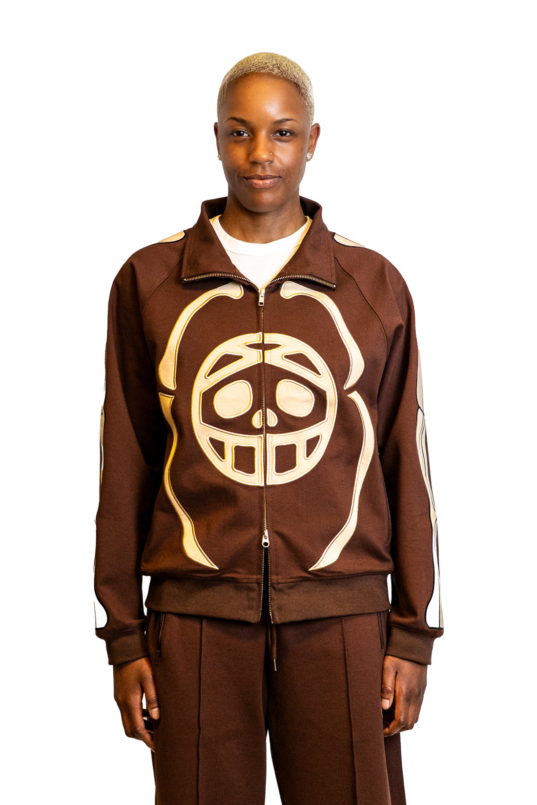 Racer Track Jacket front – New Offsprings Amsterdam Midnight Outcast Collection streetwear