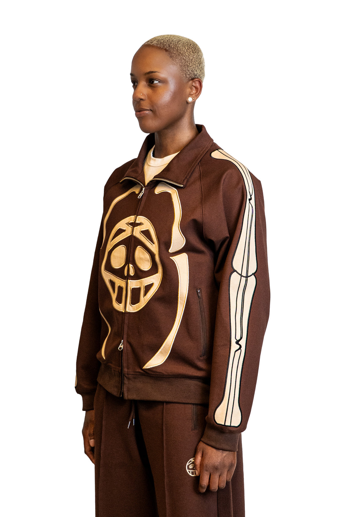 Racer Track Jacket detail embroidery – New Offsprings Midnight Outcast Collection