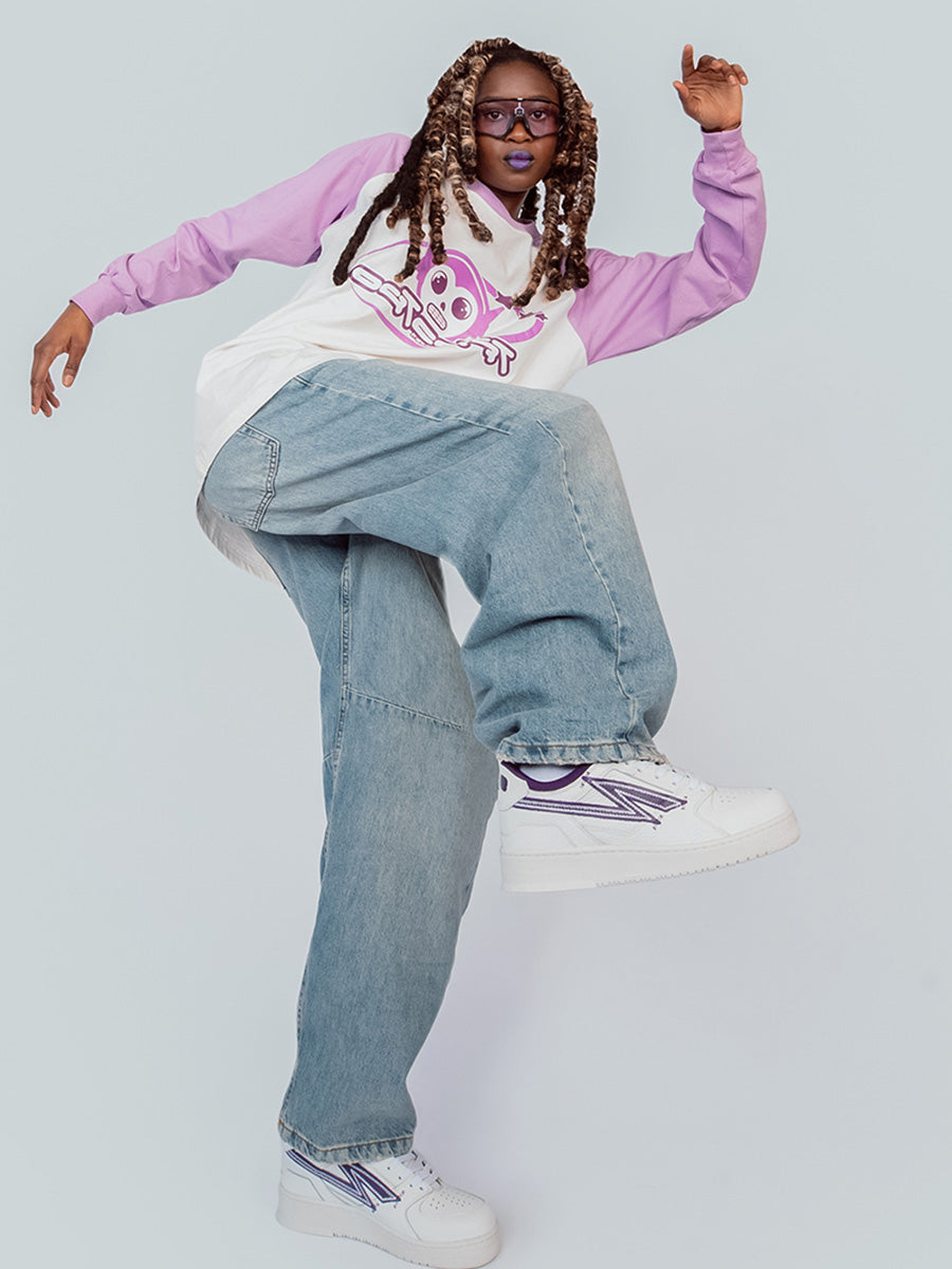 OUTCAST RAGLAN TEAM PURPLE